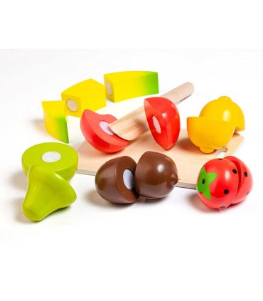 Juego De Frutas De Madera Moltó