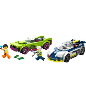 Coche De Policía Y Potente Deportivo Lego 60415