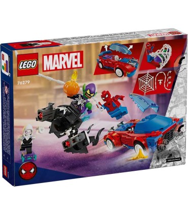 Coche De Carreras De Spider-Man Y Duende Verde Venomizado Lego 76279