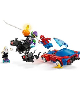 Coche De Carreras De Spider-Man Y Duende Verde Venomizado Lego 76279