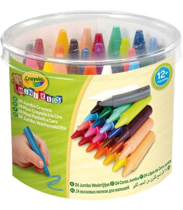 Ceras Jumbo Lavables Crayola 24 Unidades