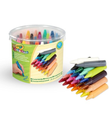 Ceras Jumbo Lavables Crayola 24 Unidades
