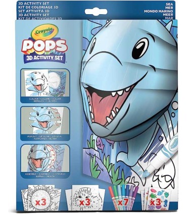 Set De Actividades Color Pops 3D Mundo Marino Crayola
