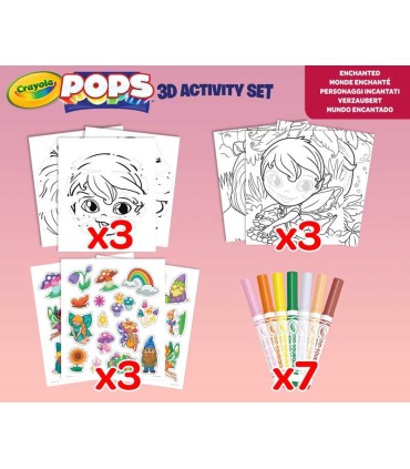 Set De Actividades Color Pops 3D Personajes Mágicos Crayola