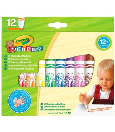 Rotuladores Lavables Crayola 12 Unidades