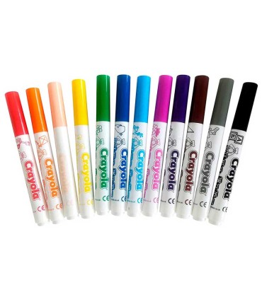 Rotuladores Lavables Crayola 12 Unidades