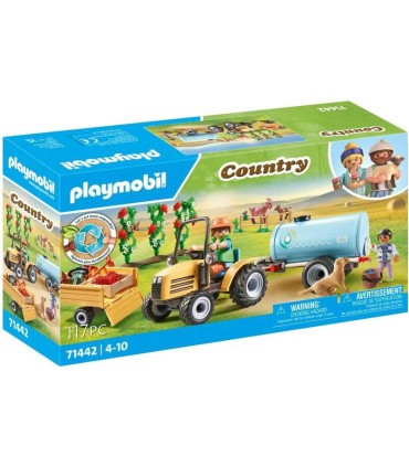 Tractor Con Remolque Y Cisterna Playmobil 71442