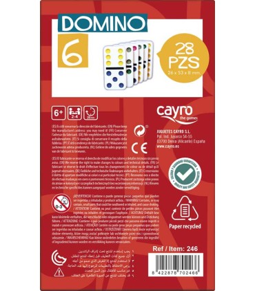 Dominó 6 Puntos Color Cayro