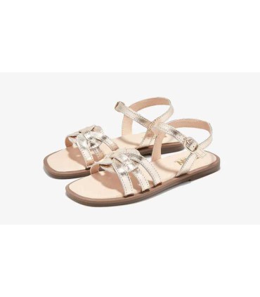 Sandalia B&W Oro Metalizado