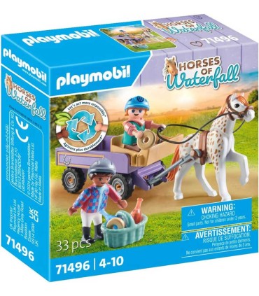 Carruaje Con Poni Playmobil Horses Of Waterfall 71496