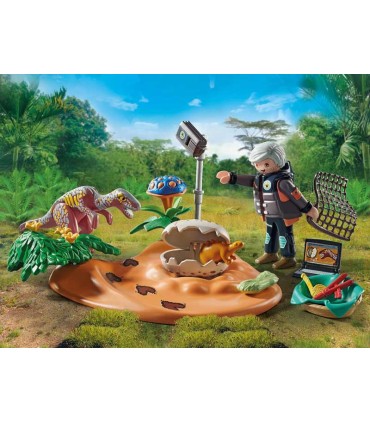 Nido De Estegosaurio Con Ladrón De Huevos Playmobil 71526