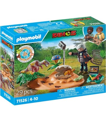 Nido De Estegosaurio Con Ladrón De Huevos Playmobil 71526