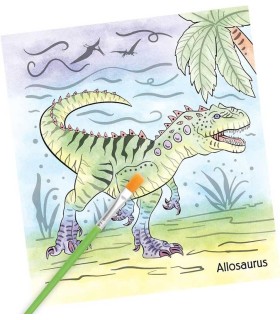 Dino World Libro De Acuarelas