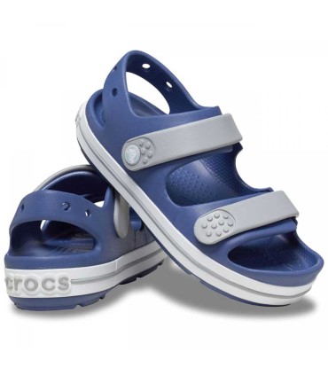 Sandalia Crocs Crocband Cruiser K Bijou Blue Light Grey