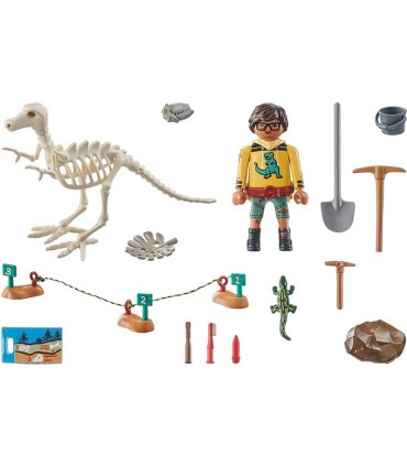 Excavación Arqueológica Con Esqueleto De Dinosaurio Playmobil 71527