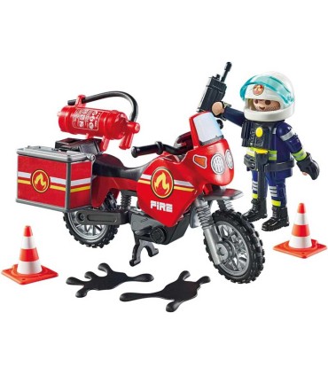 Moto De Bomberos Playmobil 71466