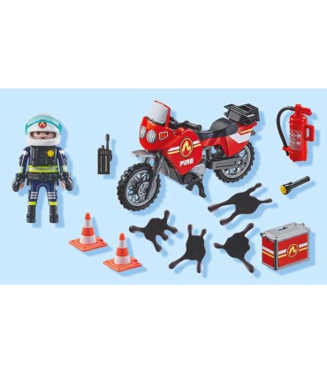 Moto De Bomberos Playmobil 71466