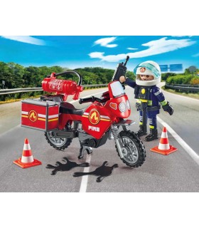 Moto De Bomberos Playmobil 71466