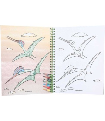 Dino World Libro De Colorear Con Lápices De Colores