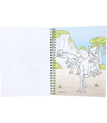 Dino World Libro De Colorear Con Lápices De Colores
