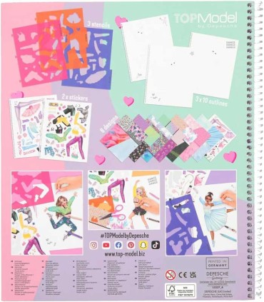 TOPModel Cuaderno Para Colorear Dance