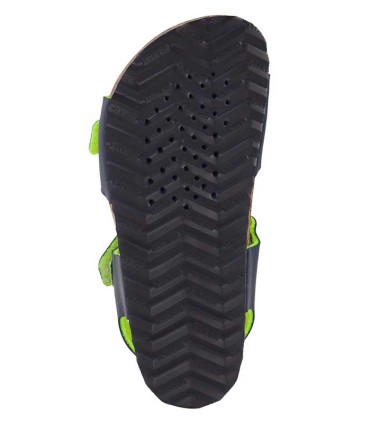 Sandalia Geox Ghita Azul y Amarillo Flúor