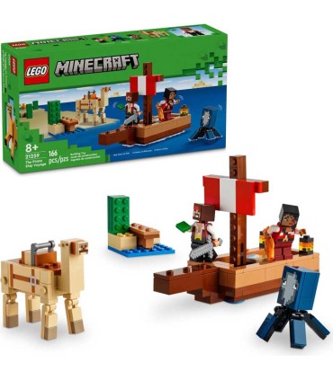 El Viaje En El Barco Pirata Lego Minecraft 21259