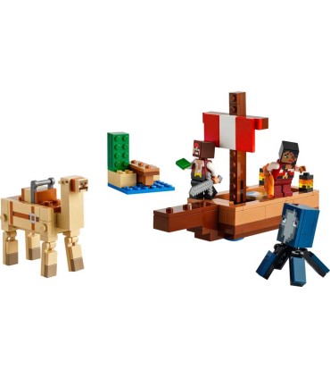 El Viaje En El Barco Pirata Lego Minecraft 21259