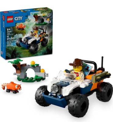 Exploradores De La Jungla: Todoterreno Y Misión Del Panda Rojo Lego City 60424