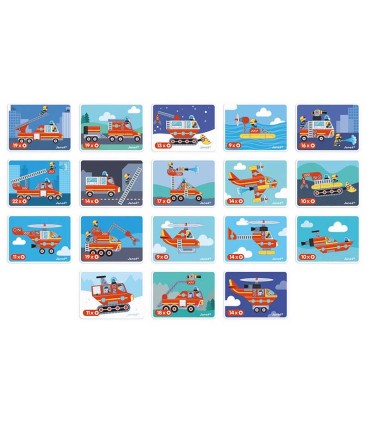 Libro Magnético Bomberos Janod