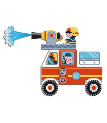 Libro Magnético Bomberos Janod