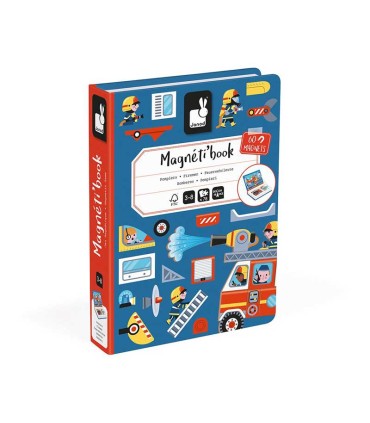 Libro Magnético Bomberos Janod