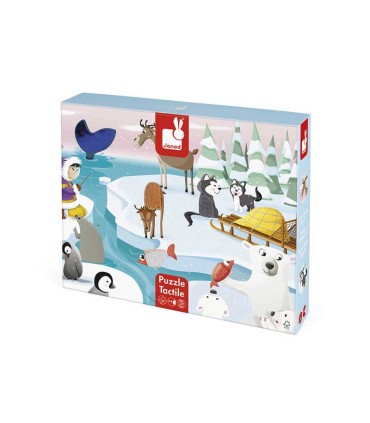 Puzzle Tactil La Vida En La Banquisa 20 Piezas