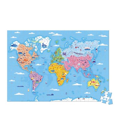 Puzzle Educativo Curiosidades Del Mundo