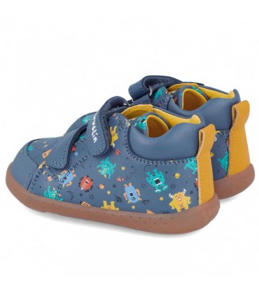 Botín Blandito Garvalín Azul Estampado