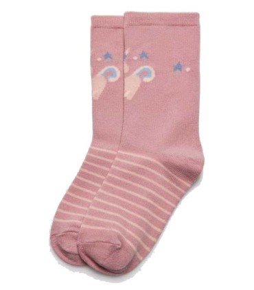 Calcetín de Niña con Estrellas Pack de 2 Unidades