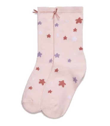 Calcetín de Niña con Estrellas Pack de 2 Unidades