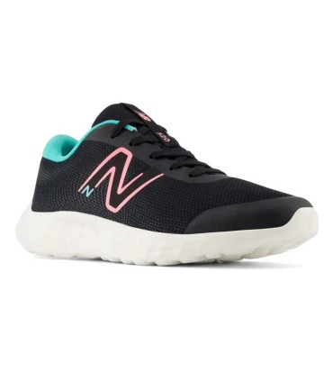 New Balance 520V8 Infantil Negro Rosa