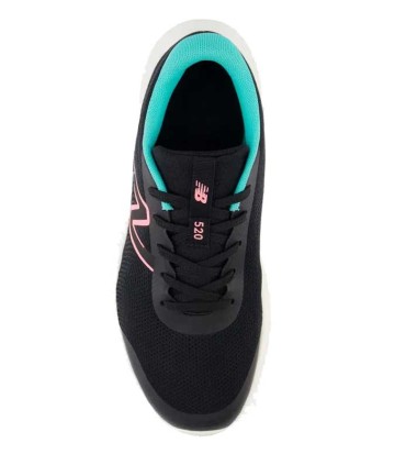 New Balance 520V8 Infantil Negro Rosa