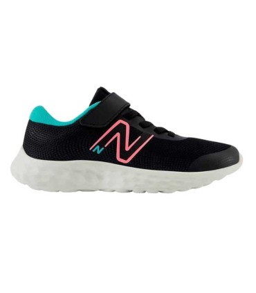 New Balance 520V8 Infantil Negro Rosa