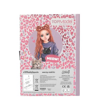 Diario Con Código Secreto Rebel Kitty TopModel