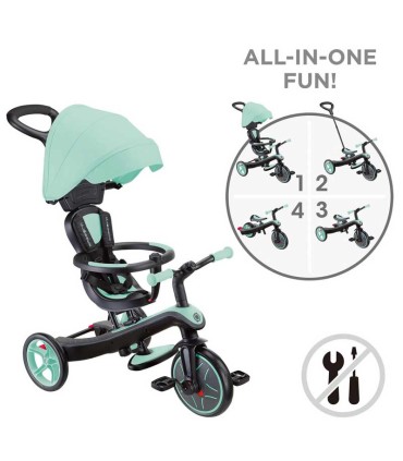 Globber Trike Explorer 4 en 1 Verde Menta
