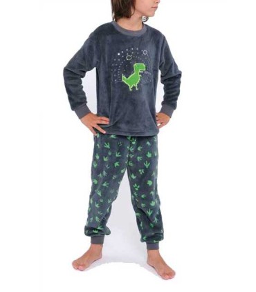 Pijama Coralina Niño Muydemi Dinosaurios