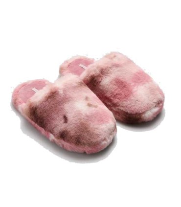 Zapatillas De Casa Mujer Estampado Rosa Ysabel Mora