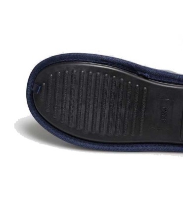 Zapatillas De Casa Hombre Azul Marino Ysabel Mora