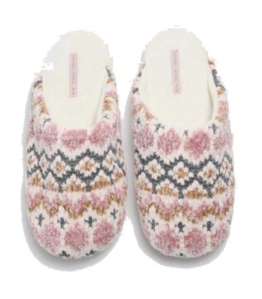 Zapatillas De Casa Mujer Estampado Multicolor Ysabel Mora