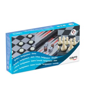 Juego Ajedrez Damas Backgammon Magnético Cayro