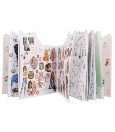 Libro Para Colorear Kitty And Doggy TopModel