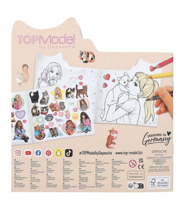 Libro Para Colorear Kitty And Doggy TopModel
