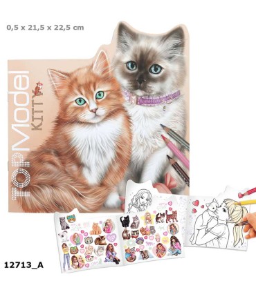 Libro Para Colorear Kitty And Doggy TopModel